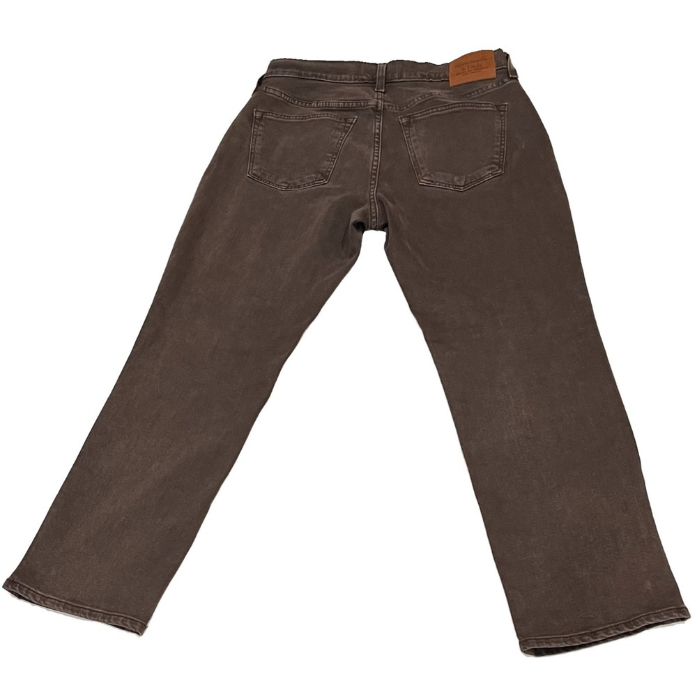 Abercrombie & Fitch Mens 29x30 Signature Stretch Athletic Straight Brown Jeans - Picture 3 of 7